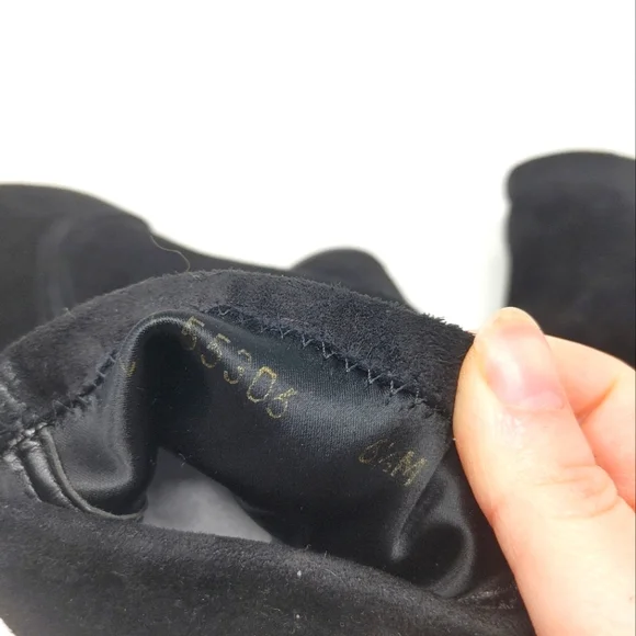 Stuart Weitzman Black Margot Suede Bootie Size 6 1/2 - Picture 9 of 9